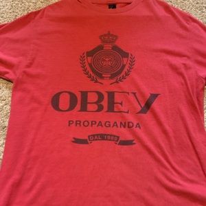 Red Obey T-shirt